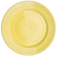 CAC TG-16-SFL Tango 10 1/2 inch Sunflower Round Plate - 12/Case