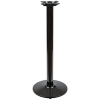 Lancaster Table & Seating 17 inch Round Black 3 inch Bar Height Column Cast Iron Table Base