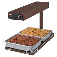 Hatco GRFFBI Glo-Ray Copper 12 3/4 inch x 24 inch Portable Food Warmer with Infinite Controls and Heated Base - 120V, 750W