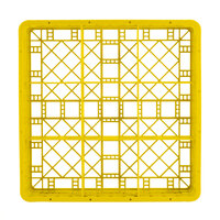 Vollrath TR10FFFF Traex® Full-Size Yellow 9-Compartment 9 7/16 inch Glass Rack