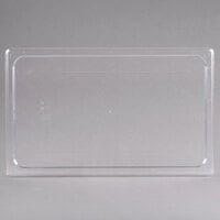 Cambro 10CWC135 Camwear Full Size Clear Polycarbonate Flat Lid