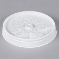 Dart 10UL White Plastic Sip Thru Lid - 1000/Case