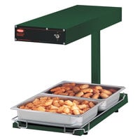 Hatco GRFFBL Glo-Ray Green 12 3/4 inch x 24 inch Portable Food Warmer with Heated Base and Overhead Light - 120V, 870W