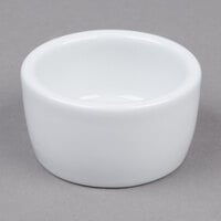 Tuxton BPX-0203 2 oz. Porcelain White Smooth China Pipkin Ramekin - 48/Case