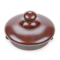 Tuxton GAR-101L TuxTrendz Artisan Red Rock Replacement China Tea Pot Lid - 12/Case