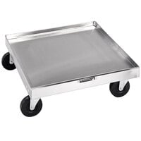 Lakeside 447 Stainless Steel Glass / Dish Rack Dolly - 20 3/4 inch x 20 3/4 inch x 6 1/4 inch