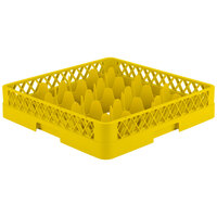 Vollrath TR18 Traex® Rack Max Full-Size Yellow 12-Compartment 3 1/4 inch Glass Rack