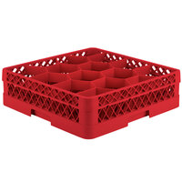 Vollrath TR18J Traex® Rack Max Full-Size Red 12-Compartment 4 13/16" Glass Rack