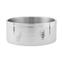 American Metalcraft DWS2 2.5 oz. Satin Finish Double Wall Stainless Steel  Angled Insulated Mini Serving Bowl