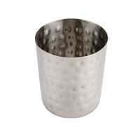 American Metalcraft FFHM35 4 1/2 inch Hammered Stainless Steel French Fry Cup