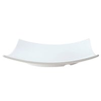 Thunder Group 24006WT Classic White 6 inch x 6 inch Square Flare Melamine Plate - 12/Pack