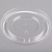 Solo 636TS Clear Plastic Lid with Straw Slot - 50/Pack