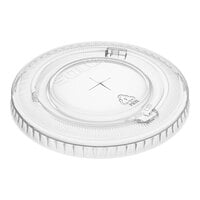 Solo 636TS Clear Plastic Lid with Straw Slot - 50/Pack