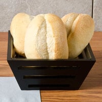 American Metalcraft TWBB73 7 inch Square Tapered Birch Bread Basket