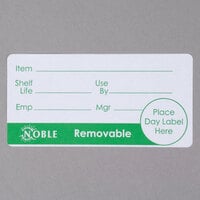 Noble Products 2" x 4" Removable Product Day Label - 500/Roll