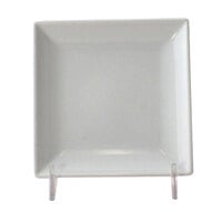 Thunder Group 29006WT Classic White 6 inch x 6 inch Square Melamine Plate - 12/Case