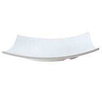 Thunder Group 24007WT Classic White 7 3/8 inch x 7 3/8 inch Square Flare Melamine Plate   - 12/Pack