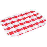 Hoffmaster 309000 10 inch x 14 inch Red Gingham Paper Placemat - 1000/Case