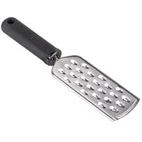 Tablecraft E5617 9 inch Stainless Steel Extra Coarse Grater with Black FirmGrip Handle