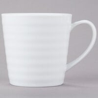 10 Strawberry Street SWNG-29 Swing 11 oz. White Porcelain C-Handle Mug - 24/Case