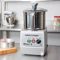 Robot Coupe BLIXER6 2-Speed 7 Qt. Stainless Steel Batch Bowl Food Processor - 240V, 3 Phase, 3 hp