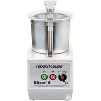 Robot Coupe BLIXER6 2-Speed 7 Qt. Stainless Steel Batch Bowl Food Processor - 240V, 3 Phase, 3 hp