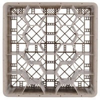 Vollrath TR11GGGGG Traex® Rack Max Full-Size Beige 20-Compartment 11 7/8 inch Glass Rack