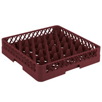 Vollrath TR11 Traex® Rack Max Full-Size Burgundy 20-Compartment 3 1/4 inch Glass Rack