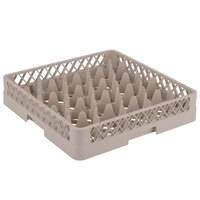 Vollrath TR11 Traex® Rack Max Full-Size Beige 20-Compartment 3 1/4 inch Glass Rack