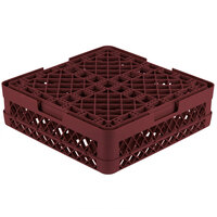 Vollrath TR11G Traex® Rack Max Full-Size Burgundy 20-Compartment 4 13/16 inch Glass Rack