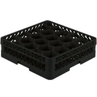 Vollrath TR11G Traex® Rack Max Full-Size Black 20-Compartment 4 13/16 inch Glass Rack
