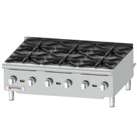 Cecilware Pro HPCP636 36" Six Burner Gas Hot Plate - 132,000 BTU