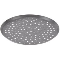 American Metalcraft CAR9PHC 8 1/2 inch Perforated Hard Coat Anodized Aluminum Cutter Pizza Pan