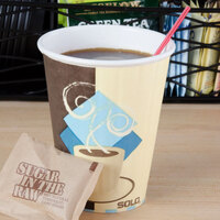 Solo IC8-J7534 Duo Shield 8 oz. Poly Paper Hot Cup - 50/Pack