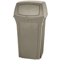 Rubbermaid FG843088BEIG Ranger Beige Square Container With 2 Doors 35 Gallon