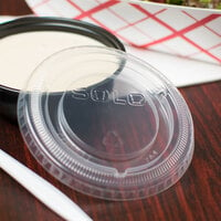 Solo SCCLDSS23 Wide Sauce / Portion Cup Snaptight Lid for 2.5 oz. and 3.5 oz. Cups - 100/Pack