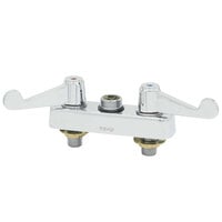 Equip by T&S 5F-4CWX00 Deck Mounted Swivel Workboard Faucet with Wrist Action Handles and 4 inch Centers - ADA Compliant
