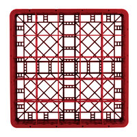 Vollrath TR6BBBBB Traex® Full-Size Red 25-Compartment 11 inch Glass Rack