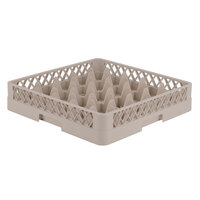 Vollrath TR6 Traex® Full-Size Beige 25-Compartment 3 1/4 inch Glass Rack