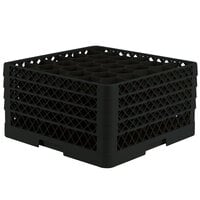 Vollrath TR12HHHH Traex® Rack Max Full-Size Black 30-Compartment 9 7/16 inch Glass Rack