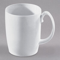 10 Strawberry Street AUR-100 Aurora Square 12 oz. White Porcelain Barrel Mug - 12/Case