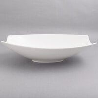 10 Strawberry Street WTR-14RECSAMBWL Whittier 1.5 Qt. White Rectangular Porcelain Samurai Bowl - 8/Case
