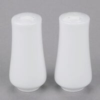10 Strawberry Street AUR-30 Aurora Square White Porcelain Salt and Pepper Shaker Set - 18/Case