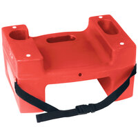 Koala Kare Booster Buddies KB116-S-03 Red Plastic Booster Seat - Dual Height with Safety Strap - 5/Pack