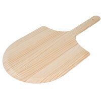 12 inch x 14 inch Wooden Tapered Pizza Peel with 8 inch Handle