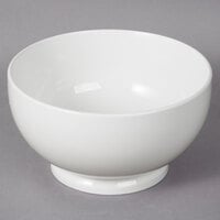 10 Strawberry Street WTR-7RDFTDBWL Whittier 1.06 Qt. White Round Porcelain Footed Bowl - 18/Case