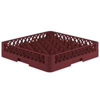 Vollrath TR12 Traex® Rack Max Full-Size Burgundy 30-Compartment 3 1/4 inch Glass Rack