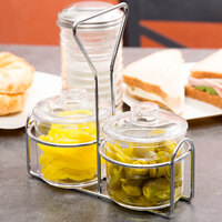 2 Hole Wire Condiment Holder