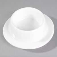10 Strawberry Street WTR-2SAUDSH Whittier 1.5 oz. White Porcelain Butter Dish - 12/Case