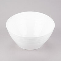 10 Strawberry Street HLD-10OVSLNTBWL Highland 1.5 Qt. White Oval Porcelain Slant Bowl - 12/Case